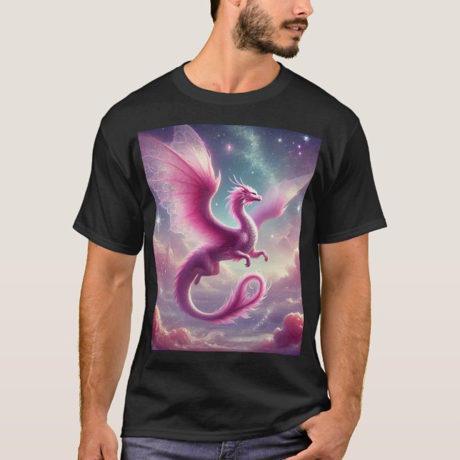 Rosa Dragon T-Shirt (Vorderseite)