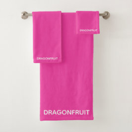 Rosa Dragonfruit Badhandtuch Set
