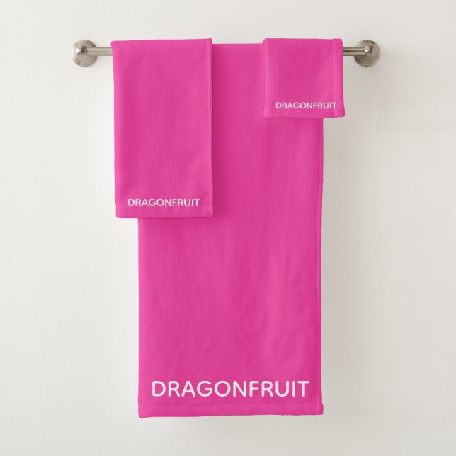 Rosa Dragonfruit Badhandtuch Set (Insitu)