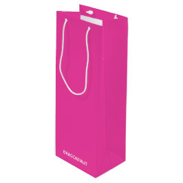 Rosa Dragonfruit Geschenktüte Für Weinflaschen