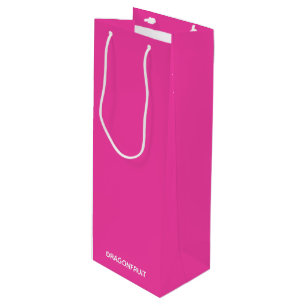 Rosa Dragonfruit Geschenktüte Für Weinflaschen