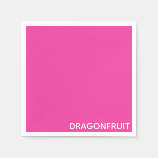 Rosa Dragonfruit Serviette (Vorderseite)