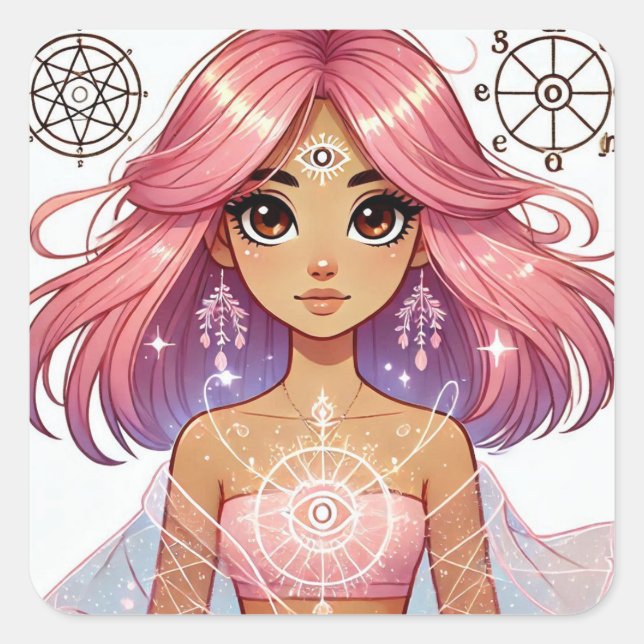Rosa Dream Aura Aufkleber (Vorderseite)