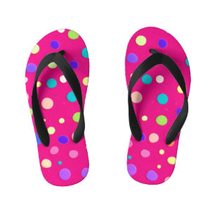 Rosa Dreh Flop Slipper Kinderbadesandalen