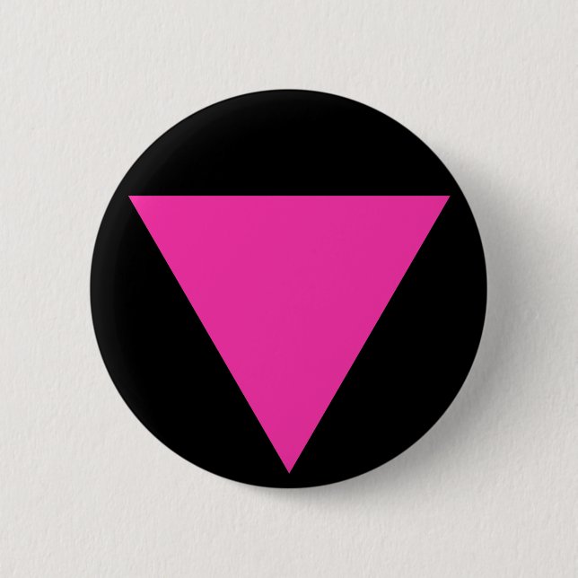 rosa Dreieck Button (Vorderseite)