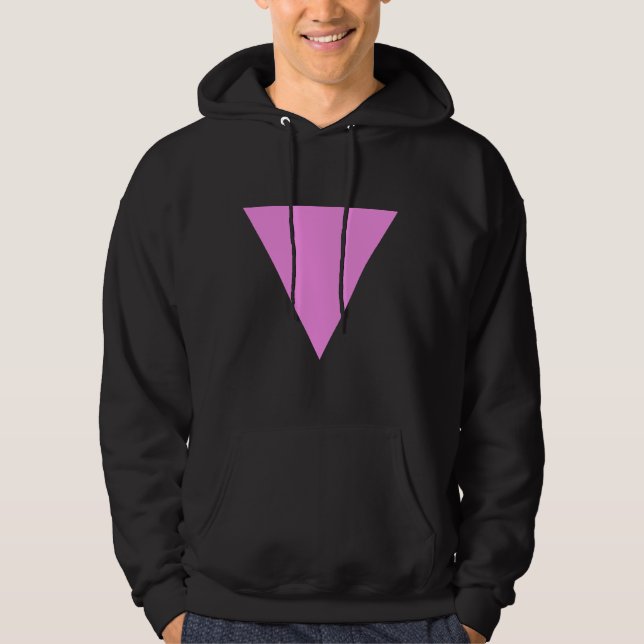 Rosa Dreieck Hoodie (Vorderseite)