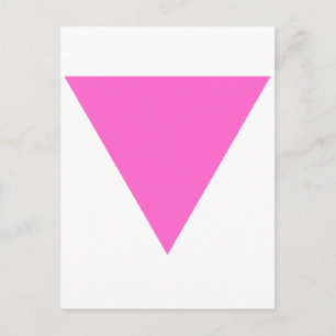 rosa Dreieck Postkarte