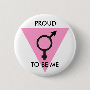 ROSA DREIECK TRANGENDER, STOLZ, ICH SEIN BUTTON