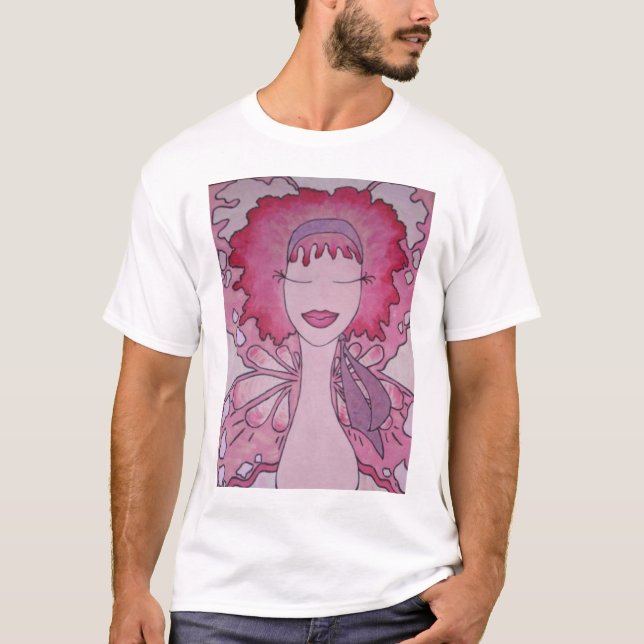 "Rosa Dunst " T-Shirt (Vorderseite)