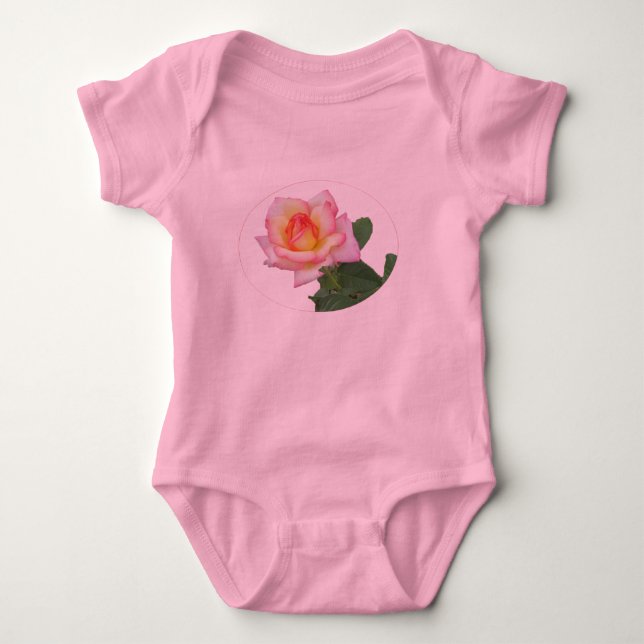 Rosa Duo Baby Strampler (Vorderseite)