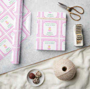 Rosa Ei Kleines Küken zum Schlüpfen Mädchen Baby S Geschenkpapier