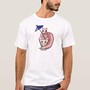 Rosa Eichhörnchen T-Shirt
