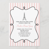 Rosa Eiffelturm Brautparty