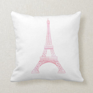 Rosa Eiffelturm Kissen