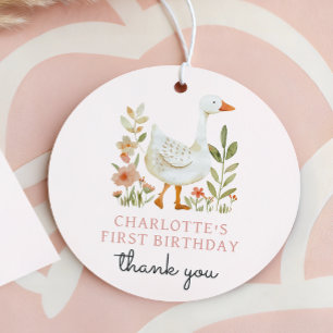 Rosa Ein Albernes Gänse Geburtstag Geschenkanhänger