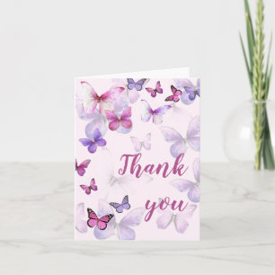 Rosa ein wenig Schmetterlingsschuh innen Einladung