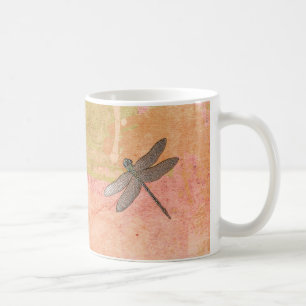 Rosa Eindrücke Dragonfly Kaffeetasse