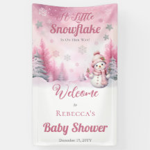 Rosa eine kleine Schneeflocke | Snow Girl Baby Dus