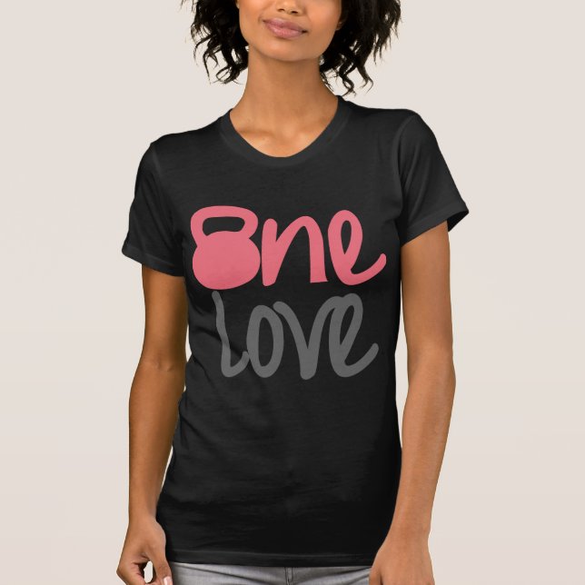 Rosa "eine Liebe " T-Shirt (Vorderseite)