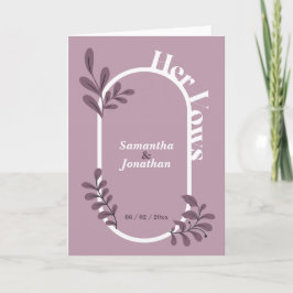 Rosa Einfache Hochzeit ihre Stimmkarte Dankeskarte