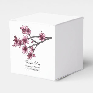 Rosa einfache Kirschblüten Gefälligkeitsboxen Geschenkschachtel