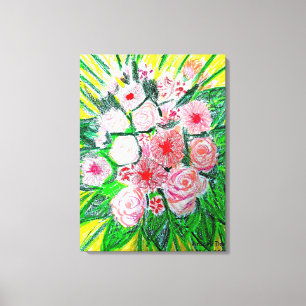 Rosa einfarbige, prächtige, geflochtene Canvas (Gl Leinwanddruck