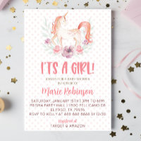 Rosa Einhorn-Blume Es ist eine Mädchendusche