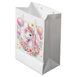 Rosa Einhorn Mittlere Geschenktüte