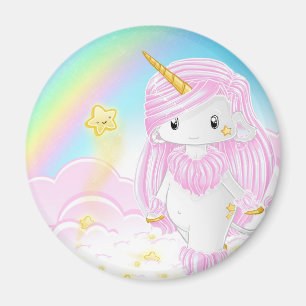 Rosa Einhorn PO Magnet