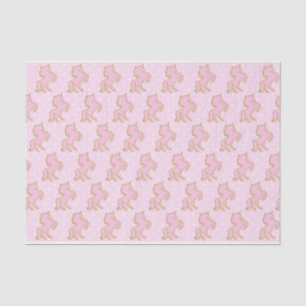 Rosa Einhorn-Seidenpapier Seidenpapier