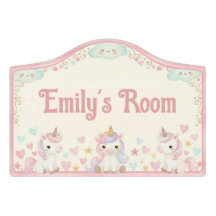 Rosa Einhörner Herzen Mädchenzimmer Kinderzimmer