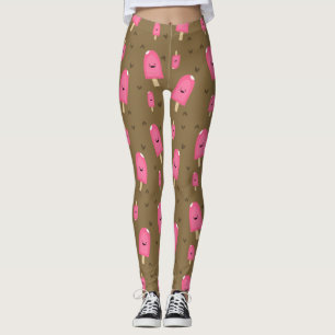 Rosa Eiscreme Leggings