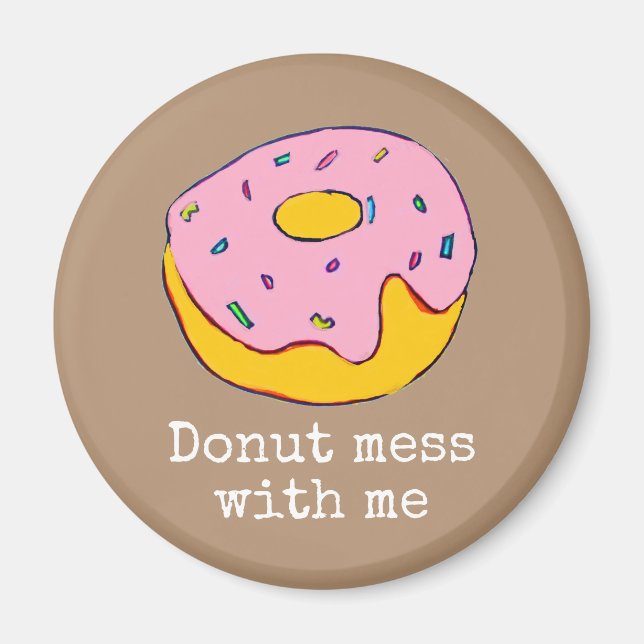 Rosa Eisdecke niedliche Nahrungskunst Magnet (Vorne)