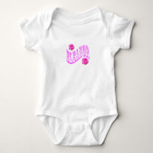 Rosa Eleanor Name Mit Rosen, Baby Strampler