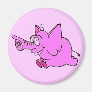 "Rosa Elefant" 3" Kühlschrankmagnet