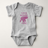 Rosa Elefant I Liebe Name a Ton Personalisiert