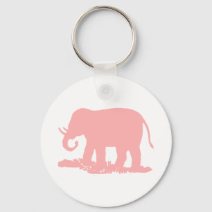 Rosa Elefant Schlüsselanhänger