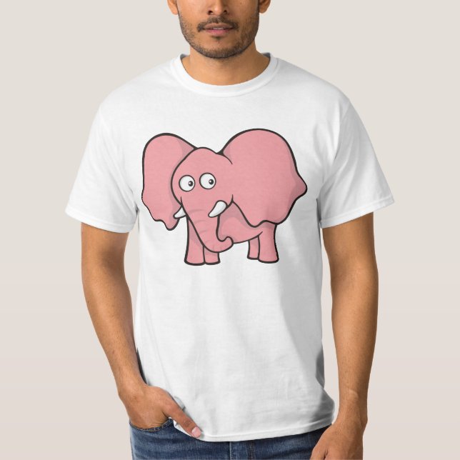 Rosa Elefant T-Shirt (Vorderseite)
