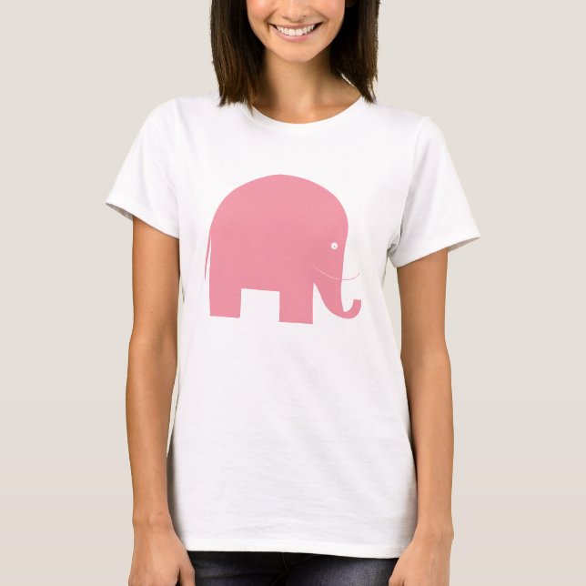 Rosa Elefant T-Shirt (Vorderseite)