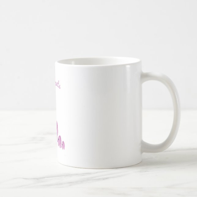 Rosa Elefanten Kaffeetasse (Rechts)