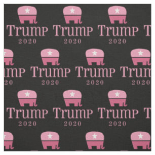 Rosa Elefantenfrauen für Donald Trump 2020 Stoff