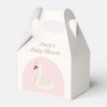 Rosa Elegant Boho Arch Princess Swan Baby Dusche