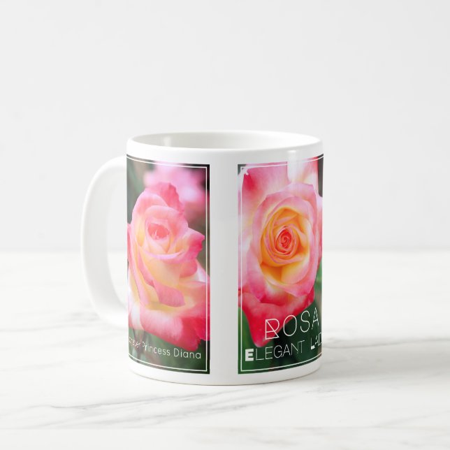 Rosa Elegant Lady [Classic Mug] Kaffeetasse (Vorderseite Links)