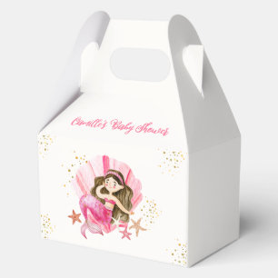 Rosa Elegant Meerjungfrau Starfish Babydusche Geschenkschachtel