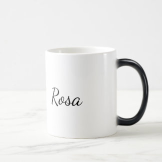 Rosa: Elegant One Line Art Mug Verwandlungstasse