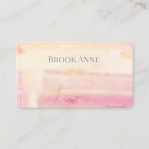Rosa Elegante Abstrakt Swirl Classic Business Card Visitenkarte