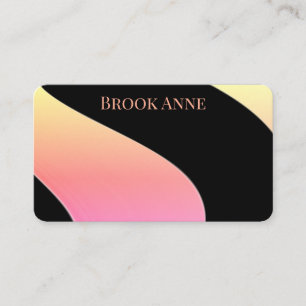 Rosa Elegante Abstrakt Swirl Classic Business Card Visitenkarte
