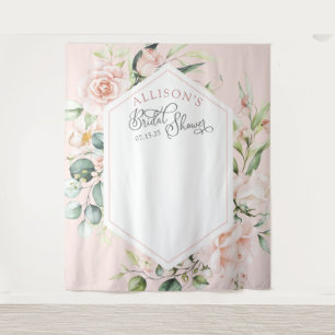 Rosa elegante Brautparty-Kulisse Wandteppich