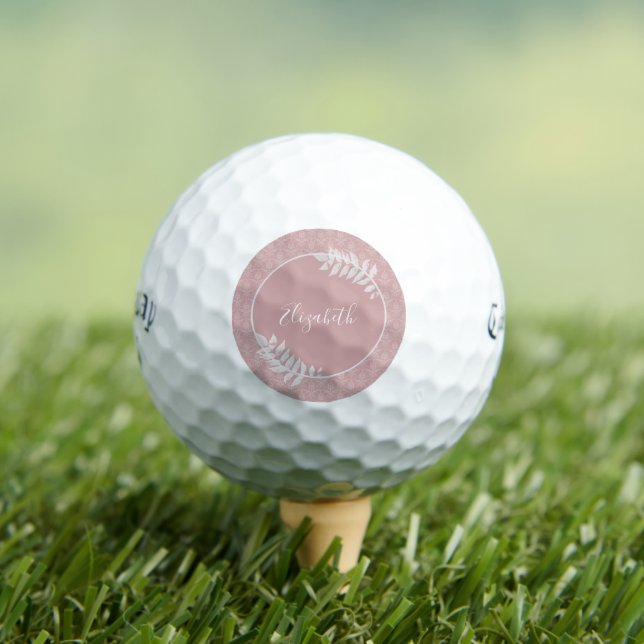 Rosa Elegante Damask Golf Balls Golfball (Insitu T-Shirt)