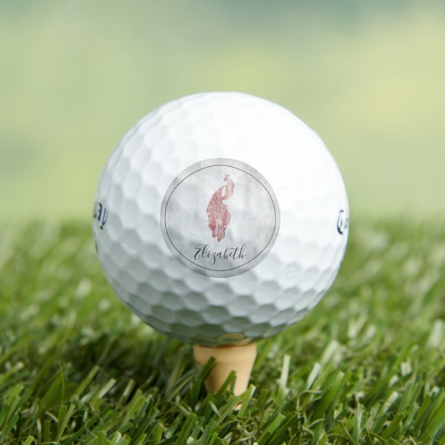 Rosa Elegante Golf Balls Golfball (Insitu T-Shirt)
